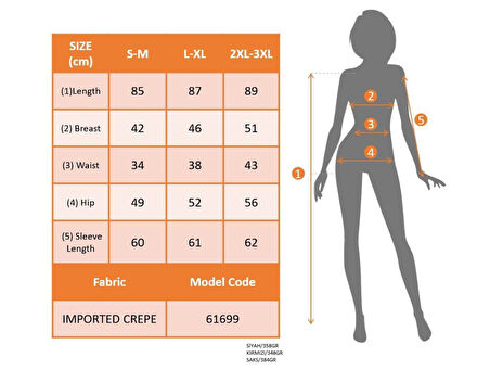 TUA MODA Kadın Uzun Kollu Kruvaze Yaka Yandan Büzgülü Asimetrik Detaylı Ithal Krep Mini Elbise
