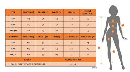 TUA MODA Kadın Uzun Kollu Bisiklet Yaka Kazayağı Desenli Iki Iplik Bluz Ve Viskon Iki Iplik Pantolon