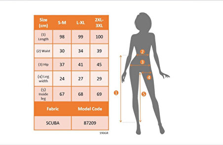 TUA MODA Kadın Yüksek Bel Belden Toka Detaylı Dalgıç Tayt