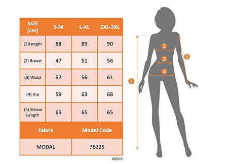 TUA MODA Kadın Uzun Kollu V Yakalı Desenli Modal Mini Elbise
