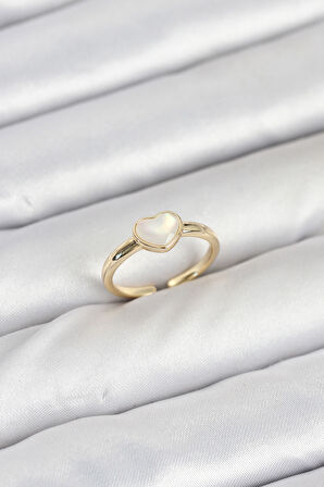 TUA MODA Pirinç Gold Renk Kalpli Kadın Yüzük