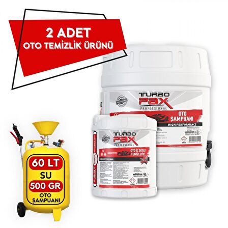 20 Litre Fırçasız Oto Şampuanı ve 5 Litre Oto İç Detay Temizleyici Seti