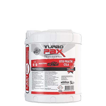 Turbopax Oto Pratik Cila Sprey Uygulama 5 Kg