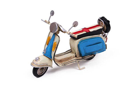Dekoratif Metal Scooter Vintage Dekoratif Ev Ofis Hediyelik
