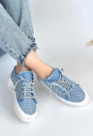 Guja Mavi Kot Bağcıklı Spor Ayakkabı