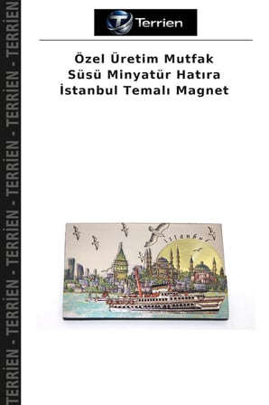 Özel Üretim Mutfak Süsü Minyatür Hatıra İstanbul Temalı Magnet