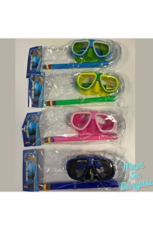 Çocuk Şnorkel Set 3 ile 7 Yaş Arası Deniz ve Havuz Maske Seti