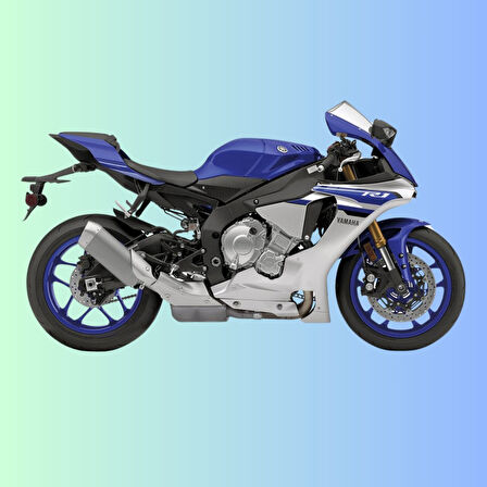 Yamaha YZF-R1 Mavi Renk 1:10 Ölçekli - Mavi Su Dünyası