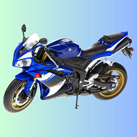 Yamaha YZF-R1 Mavi Renk 1:10 Ölçekli - Mavi Su Dünyası