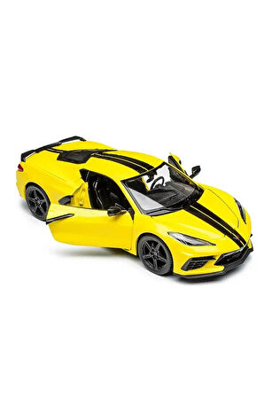 2020 Model Chevrolet Corvette Stingray Coupe Z51 1:24 - Mavi Su Dünyası