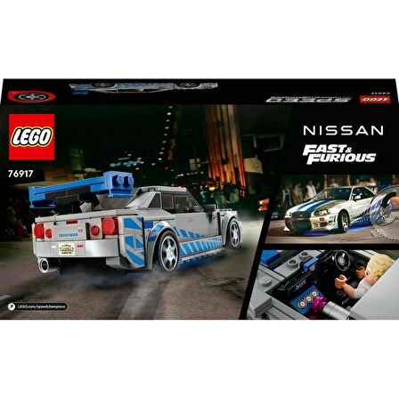 Lego Nissan Skyline GT R 2 Fast 2 Furious 319 Parça - Mavi Su Dünyası