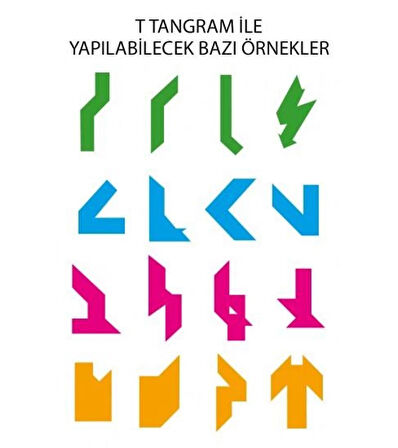 Tangram 4 Parçalı 100 Şekil Yapılabilir - Mavi Su Dünyası