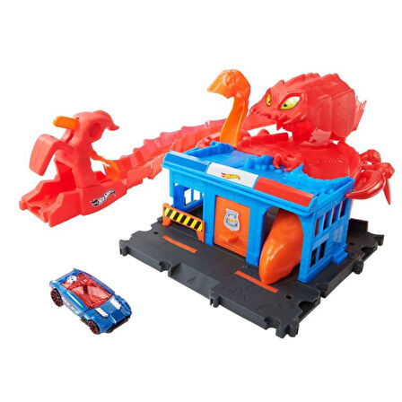 Hot Wheels Düşman Yaratıklar Oyun Seti - Mavi Su Dünyası