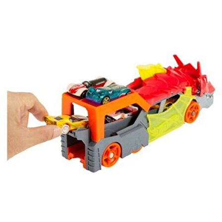 Hot Wheels Fırlatıcı ve Taşıyıcı Ejderha - Mavi Su Dünyası