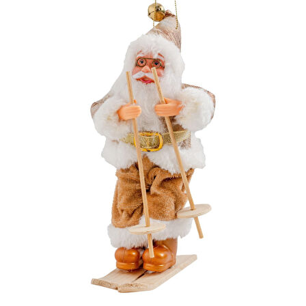 Kızaklı Noel Baba Altın 17 cm - Mavi Su Dünyası