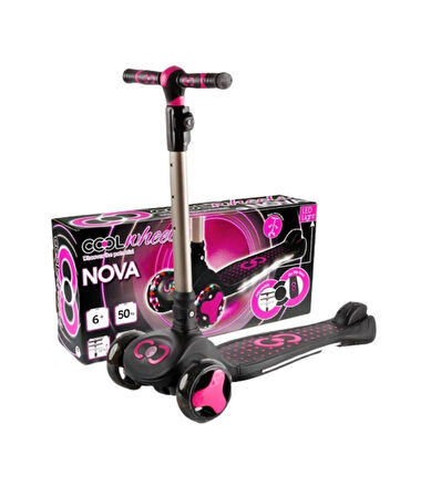 Scooter Cool Wheels Işıklı Pembe Nova Scooter 5+