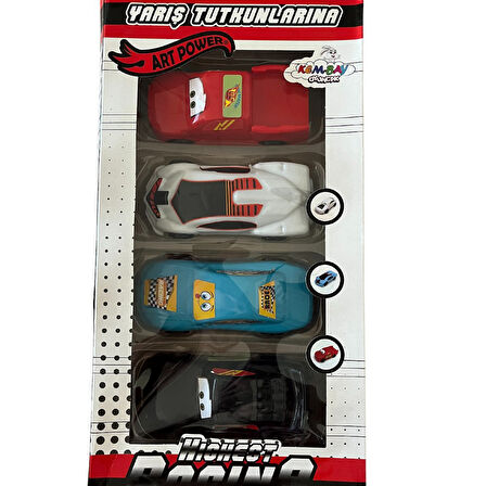 Küçük Arabalar Racer 4' li Şehir Araçları Araçlar 12 Cm' dir