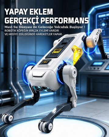 Uzaktan Kumandalı ve Mobil Kontrollü Şarjlı Yapay Zekalı Robot Köpek | Sesle Kontrol | Şarkı Söyleme | Dans Etme | Uzaktan Kontrol Robot Köpek