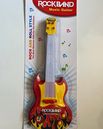 Pilli Müzikli Gitar 39 Cm Renkli