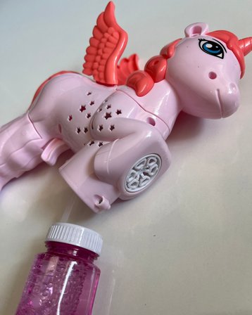 Unicorn Köpük Tabancası Bubble Pilli ve Işıklı 18 Cm