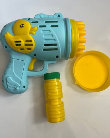Köpük Tabancası Bubble Pilli Ördekli Köpük Tabancası 15 Cm