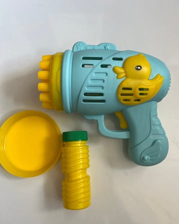 Köpük Tabancası Bubble Pilli Ördekli Köpük Tabancası 15 Cm