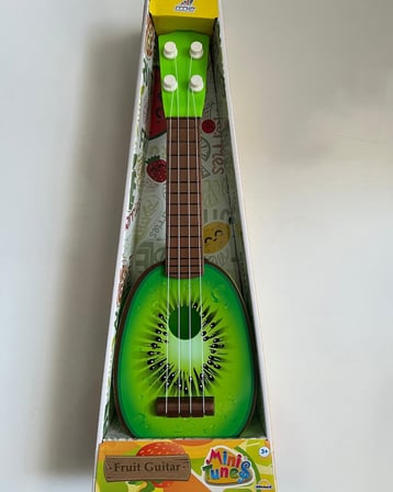 Meyve Desenli Telli Mini Gitar 35 Cm