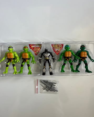 Ninja Kaplumbağa Seti 5' li Set 13 Cm Oyuncak Ninja Kaplumbağa Set