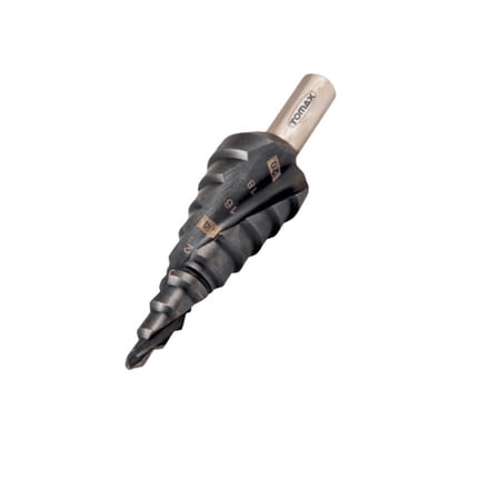 Tomax Expert 4-20 mm Kademeli Matkap Ucu | AlTiN Kaplamalı HSS Basamaklı Sac Delme Ucu