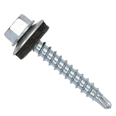 Trapez Vida 6.3X32 Pullu Çatı Vidası 250 adet Matkap Uçlu DIN7504K