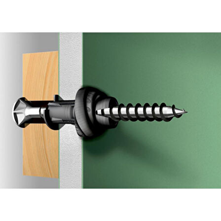 Würth Shark Pro 8X46 10 lu Süper Siyah Ahtapot Dübel Buldex Vida