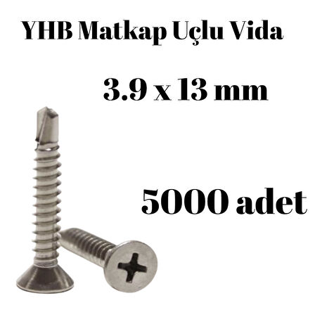 Matkap Uçlu Vida YHB 3,9x13 mm 5000'li Paket