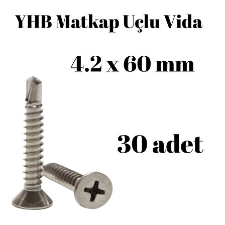 Matkap Uçlu Vida YHB 4,2x60 30'lu Paket