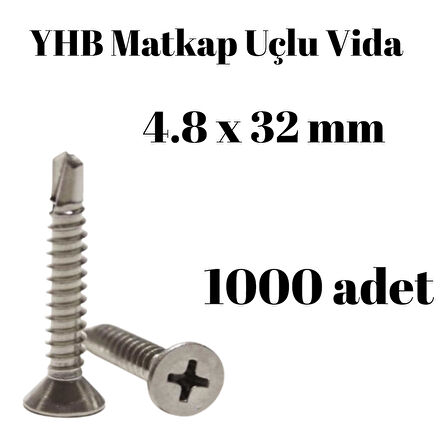 Matkap Uçlu Vida YHB 4,8x32 1000'li Paket