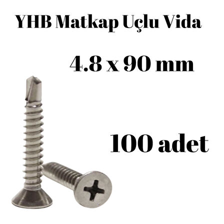 Matkap Uçlu Vida YHB 4,8x90 100'lü Paket