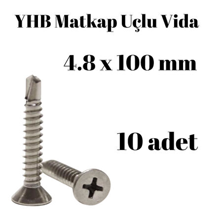 Matkap Uçlu Vida YHB 4,8x100 10'lu Paket