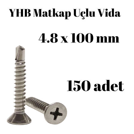 Matkap Uçlu Vida YHB 4,8x100 150'li Paket