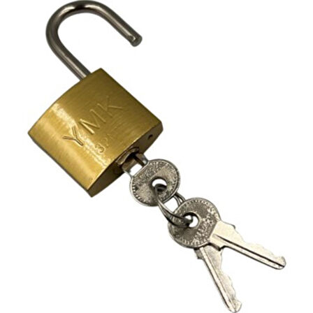 Ymk Asma Kilit Sarı Kısa 32 mm YMK-1232B