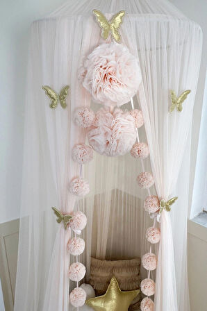 Pamuka Tül Cibinlik Plus Pinkish Vanilla