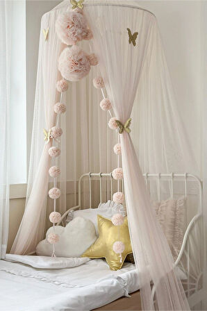 Pamuka Tül Cibinlik Plus Pinkish Vanilla