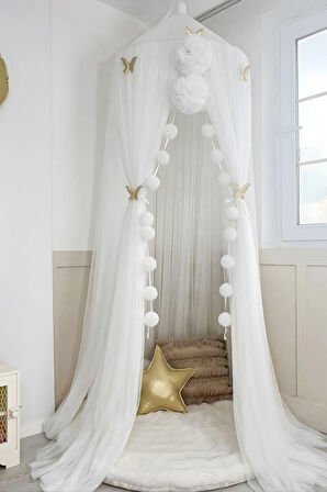 Pamuka Tül Cibinlik Deluxe White