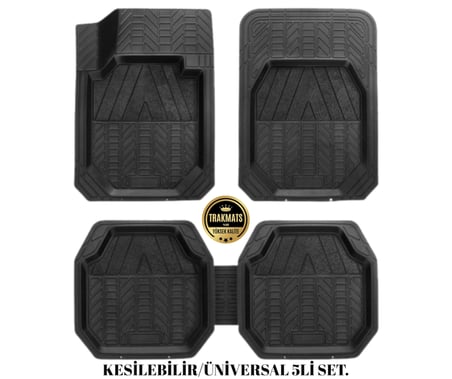 Mazda 2 2015-2016-2017-2018-2019-2020-2021-2022-2023-2024-2025 3D Havuzlu Kesilebilir Oto Paspas Seti TUNA 5 Parça Siyah Su Geçirmez Esnek,Yumuşak Araba Paspası