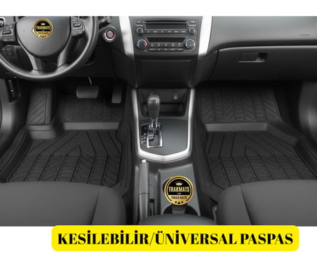 Bmw 4 Serisi F32 2013-2014-2015-2016-2017-2018-2019-2020 3D Havuzlu Kesilebilir Oto Paspas Seti TUNA 5 Parça Siyah Su Geçirmez Esnek,Yumuşak Araba Paspası