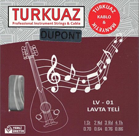 Turkuaz LV-01 Takım Tel Lavta Teli