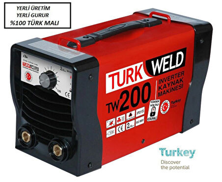 Turkweld Tw200 200 Amper İnverter Kaynak Makinesi 