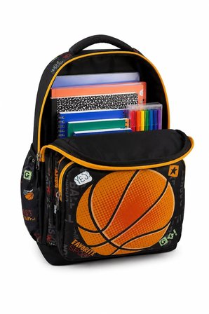 4’lü Set, Erkek Çocuk Desenli İlkokul Okul Çantası + Beslenme Çantası + Kalemlik + Silgilik