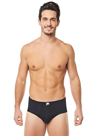 Erkek Siyah Kom Pamuklu Penye Slip Külot 6'lı Paket (Model No-0109)