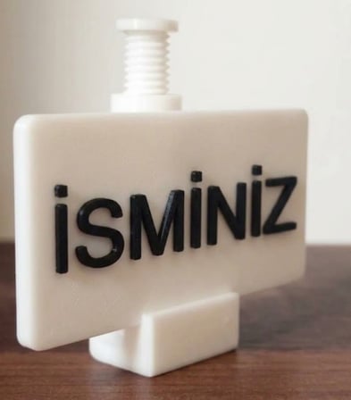 Kişiye Özel İsimli Ekran Kartı Destek Aparatı - 3D Baskı Ayarlanabilir GPU Holder