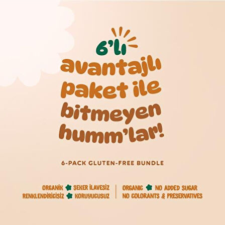 Organik Tuzlu Kraker & Grissini Atıştırmalık Paketi - 6 adet (3 çeşit)