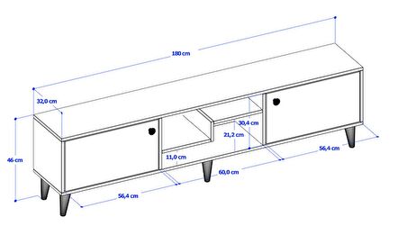 Lizbon TV Ünitesi - 2 Kapaklı - İstanbul / Ceviz